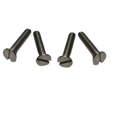 شراء M1 - M20 مسامير مسامير ملولبة ذات رأس غاطسة مشقوق / Ti Gr2 DIN 963 CSK Head Bolt online manufacture