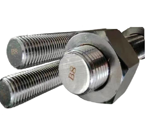 شراء ترصيع الخيط المستمر الأسنان الخشنة / مسامير مسمار الفولاذ المقاوم للصدأ ASTM A193 B8 online manufacture