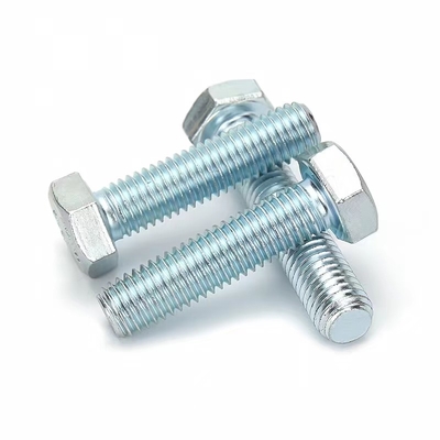 شراء M2 - M72 الجلفنة الكهربائية من الصلب الكربوني السداسي برأس بولت كامل الخيط online manufacture