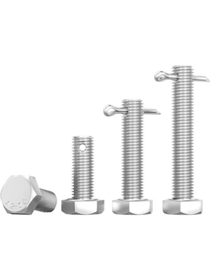 شراء المسامير الرأس السادسية مع فتحة دبوس منقسمة على الوعاء GB / T 31.1 online manufacture