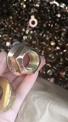 شراء نوع العزم السائد المعدنية بالكامل المكسرات السادسية مع اللحاء للتثبيت والتثبيت online manufacture