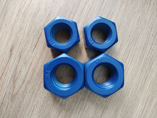 شراء Heavy Hexagon Nuts Made of A194 2H with Blue PTFE Coating تصنيع عبر الإنترنت