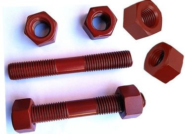 شراء مقاومة درجات الحرارة العالية PTFE مزدوجة نهاية البراغي مسمار مع المكسرات online manufacture