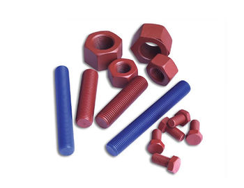 شراء الملونة PTFE المغلفة مزدوجة نهاية الترباس كامل الموضوع قياسي / غير قياسي online manufacture