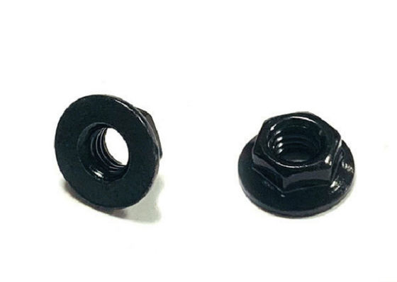شراء M20 DIN6923 الكربون الصلب شفة الجوز الأسود تصفيح الزنك online manufacture