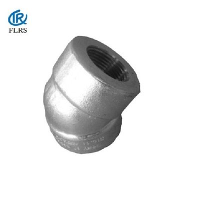 دوبلكس SS 45 درجة كوع ASME مترابطة مواسير فولاذية مزورة